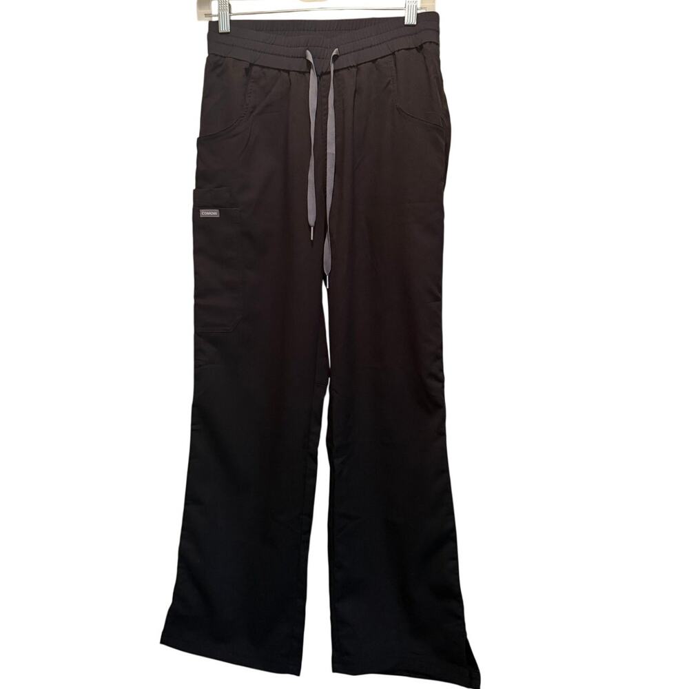 NWT Comenii Women's Cargo Style Black Utility Work Pants/Scrubs Size S Petite